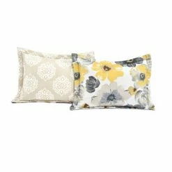 Best deal ⭐ Lush Decor 6pc Leah Comforter Set - - Lush Décor Yellow/gray 👏 -Bedding Sets & Collections Sales Shop unnamed file 4147