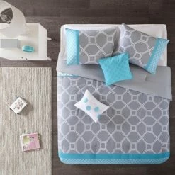 Best deal ⭐ Intelligent Design Sarah Comforter Set Teal ⌛