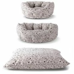 New 🛒 PetShop by Fringe Studio Nosey Spot Pillow Dog Bed with Polyfill Round Cuddler 🎉