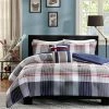 Cheap 🔥 Intelligent Design Blue & Red Plaid Carson Multiple Piece Comforter Set 🔥