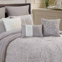 Hot Sale 🔥 9pc Winthrop Comforter Set Gray & Ivory - Riverbrook Home 🌟 -Bedding Sets & Collections Sales Shop unnamed file 4243