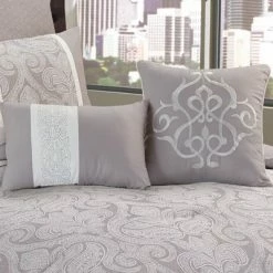 Hot Sale 🔥 9pc Winthrop Comforter Set Gray & Ivory - Riverbrook Home 🌟 -Bedding Sets & Collections Sales Shop unnamed file 4245