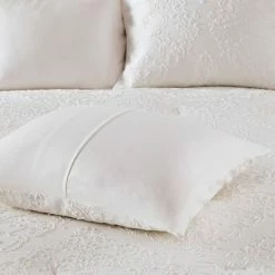 Best deal 👍 Madison Park Full/Queen 4pc Madeline Microsculpt Comforter Set White 🎉 -Bedding Sets & Collections Sales Shop unnamed file 4280