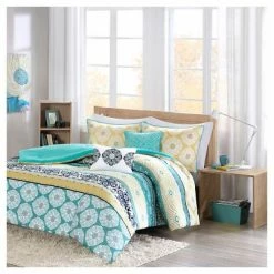 Deals 😍 Intelligent Design Teal & Yellow Aneesa Global Print Comforter Set ❤️ -Bedding Sets & Collections Sales Shop unnamed file 4303