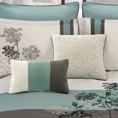 Budget β€οΈ Emilie Comforter Set - Riverbrook Home Ivory/gray/blue π― 2 Budget β€οΈ Emilie Comforter Set - Riverbrook Home Ivory/gray/blue π― - Image 2