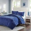Best Sale ✔️ Intelligent Design Kayla Reversible Comforter Mini Set Navy 👏