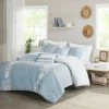 New 😀 Madison Park Ellie Cotton Comforter Set Blue 🎉