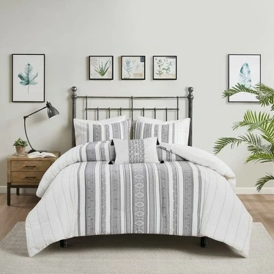 Cheap π Madison Park Kaiden Cotton Waffle Jacquard Comforter Set Gray π 3 Cheap π Madison Park Kaiden Cotton Waffle Jacquard Comforter Set Gray π - Image 3