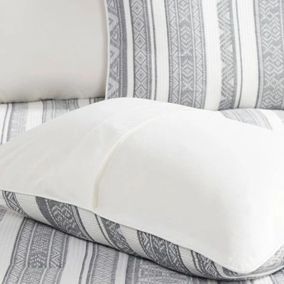 Cheap π Madison Park Kaiden Cotton Waffle Jacquard Comforter Set Gray π 5 Cheap π Madison Park Kaiden Cotton Waffle Jacquard Comforter Set Gray π - Image 5