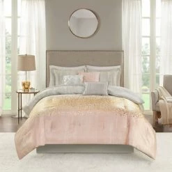 Best deal 💯 Madison Park 7pc Midnight Sky Metallic Print Comforter Set Blush ✨ -Bedding Sets & Collections Sales Shop unnamed file 4465