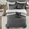 Coupon 😀 Madison Park Full 8pc Wade Reversible Bedding Set Gray/Charcoal 🌟