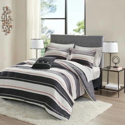 Coupon π Madison Park Full 8pc Wade Reversible Bedding Set Gray/Charcoal π 2 Coupon π Madison Park Full 8pc Wade Reversible Bedding Set Gray/Charcoal π - Image 2
