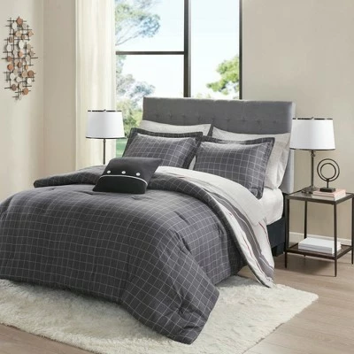 Coupon π Madison Park Full 8pc Wade Reversible Bedding Set Gray/Charcoal π 3 Coupon π Madison Park Full 8pc Wade Reversible Bedding Set Gray/Charcoal π - Image 3