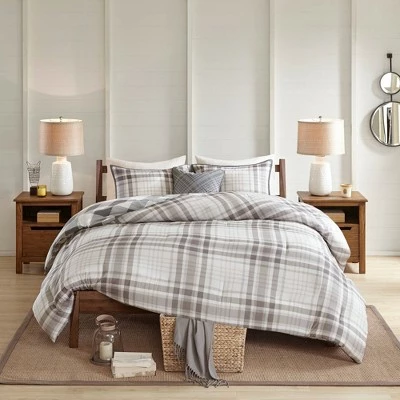 New π€© Madison Park Prewitt Full/Queen 4pc Cotton Printed Reversible Comforter Set Gray π 3 New π€© Madison Park Prewitt Full/Queen 4pc Cotton Printed Reversible Comforter Set Gray π - Image 3