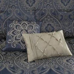 Flash Sale 💯 Madison Park 7pc Maya Jacquard Comforter Set Navy 😍 -Bedding Sets & Collections Sales Shop unnamed file 4562