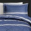 Top 10 🧨 Lush Decor 3pc Full/Queen Marlton Stripe Comforter Set Navy - Lush Décor 🎁