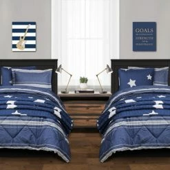 Top 10 🧨 Lush Decor 3pc Full/Queen Marlton Stripe Comforter Set Navy - Lush Décor 🎁 -Bedding Sets & Collections Sales Shop unnamed file 4575