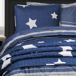 Top 10 🧨 Lush Decor 3pc Full/Queen Marlton Stripe Comforter Set Navy - Lush Décor 🎁 -Bedding Sets & Collections Sales Shop unnamed file 4576