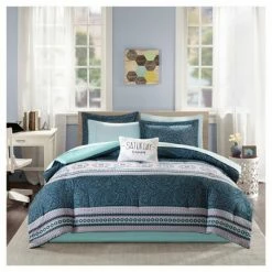 Best Sale ⭐ Intelligent Design Nissa Comforter and Sheet Set Blue ⭐