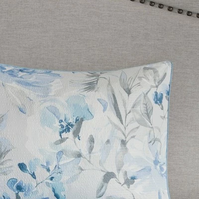 Outlet ✔️ Madison Park Elian Comforter and Coverlet Set Blue ❤️ 9 Outlet ✔️ Madison Park Elian Comforter and Coverlet Set Blue ❤️ - Image 9