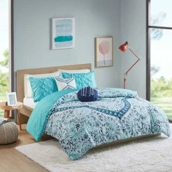 Best Sale 🛒 Intelligent Design Tricia Boho Medallion Printed Comforter Set Aqua ✔️ -Bedding Sets & Collections Sales Shop unnamed file 4628