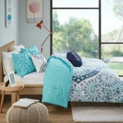 Best Sale 🛒 Intelligent Design Tricia Boho Medallion Printed Comforter Set Aqua ✔️ -Bedding Sets & Collections Sales Shop unnamed file 4630