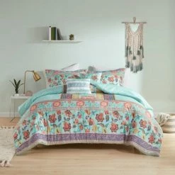 Cheap 👏 Intelligent Design Valerie Boho Printed Comforter Set Aqua 🌟 -Bedding Sets & Collections Sales Shop unnamed file 4641