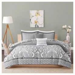 Flash Sale 💯 Intelligent Design Aimee Comforter Set (Twin/Twin Extra Long) 4pc - Gray ⭐