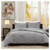 Coupon ❤️ Madison Park Albany Long Faux Fur Plush Comforter Mini Set Gray ✨