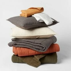 Flash Sale ❤️ Space Dyed Cotton Linen Quilt Collection - Threshold™ 😀