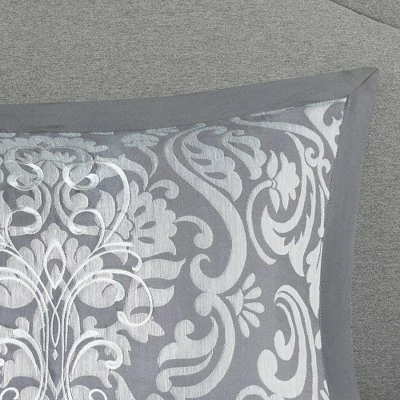 Outlet π₯ Madison Park 8pc Amelia Jacquard Comforter Set Gray π 4 Outlet π₯ Madison Park 8pc Amelia Jacquard Comforter Set Gray π - Image 4