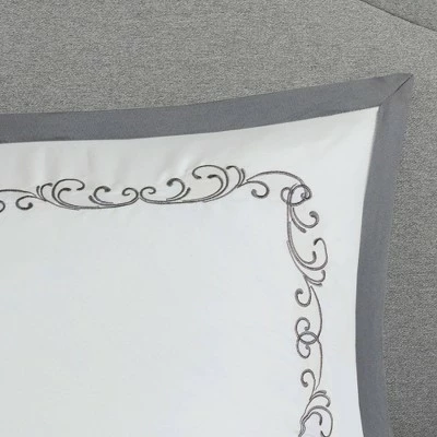 Outlet π₯ Madison Park 8pc Amelia Jacquard Comforter Set Gray π 5 Outlet π₯ Madison Park 8pc Amelia Jacquard Comforter Set Gray π - Image 5