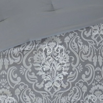 Outlet π₯ Madison Park 8pc Amelia Jacquard Comforter Set Gray π 7 Outlet π₯ Madison Park 8pc Amelia Jacquard Comforter Set Gray π - Image 7