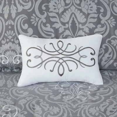 Outlet π₯ Madison Park 8pc Amelia Jacquard Comforter Set Gray π 9 Outlet π₯ Madison Park 8pc Amelia Jacquard Comforter Set Gray π - Image 9