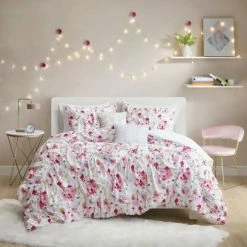 Wholesale 🔥 Intelligent Design Penelope Floral Printed Ruched Comforter Set Pink ❤️ -Bedding Sets & Collections Sales Shop unnamed file 4734
