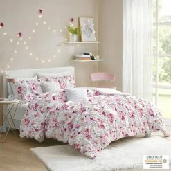 Wholesale 🔥 Intelligent Design Penelope Floral Printed Ruched Comforter Set Pink ❤️ -Bedding Sets & Collections Sales Shop unnamed file 4740