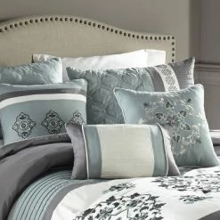 Top 10 ✨ 7pc Alex Comforter Set Blue & Gray - Riverbrook Home ❤️