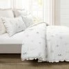 Best reviews of ✨ Lush Decor Livia Flora Silver-Infused Antimicrobial Reversible Comforter Set Neutral/Blue - Lush Décor ⭐