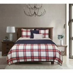 Best deal 💯 Riverbrook Home Red Layered Comforter & Coverlet Set Navy/Gray ✔️ -Bedding Sets & Collections Sales Shop unnamed file 4807