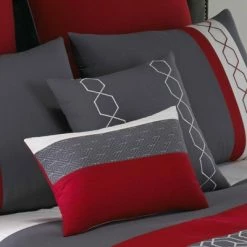 Best Pirce 😀 Cypress Comforter Set - Riverbrook Home Red/gray 🛒