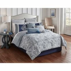 Hot Sale ✔️ Riverbrook Home Clanton Comforter & Sham Set Blue ❤️ -Bedding Sets & Collections Sales Shop unnamed file 4838