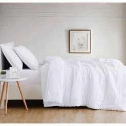 Cheapest 🌟 Carlisle Stripe Clipped Jacquard Comforter Set - Brooklyn Loom White 👏 -Bedding Sets & Collections Sales Shop unnamed file 4845