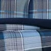 Outlet 👍 Trey Plaid Comforter Set Navy - Truly Soft 🤩