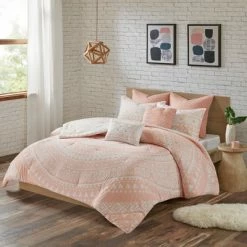 Deals 🎁 Urban Habitat 7pc Mica Cotton Reversible Comforter Set Blush 🛒