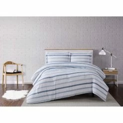 Brand new 💯 Waffle Stripe Comforter Set Blue/White - Truly Soft ⭐ -Bedding Sets & Collections Sales Shop unnamed file 5050