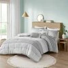 Brand new ⭐ Urban Habitat Evan Woven Stripe Cotton Gauze Comforter Set Gray 🎁
