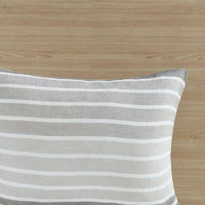 Brand new β Urban Habitat Evan Woven Stripe Cotton Gauze Comforter Set Gray π 4 Brand new β Urban Habitat Evan Woven Stripe Cotton Gauze Comforter Set Gray π - Image 4