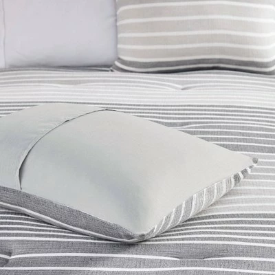 Brand new β Urban Habitat Evan Woven Stripe Cotton Gauze Comforter Set Gray π 5 Brand new β Urban Habitat Evan Woven Stripe Cotton Gauze Comforter Set Gray π - Image 5