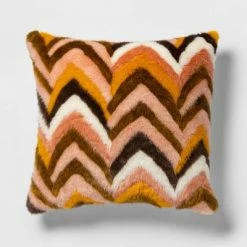 Budget 😀 Opalhouse Chevron Faux Fur Pillow Collection 🎁