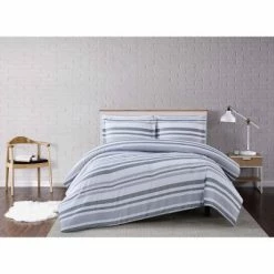 Cheap 🎁 Curtis Stripe Comforter Set White/Gray - Truly Soft 👍 -Bedding Sets & Collections Sales Shop unnamed file 5103